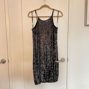Gunmetal sequin/beaded Allsaints dress. Amazing condition.